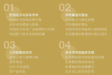 金融創新與上市并購董事長項目課程安排2 金融創新與上市并購董事長項目課程安排2
